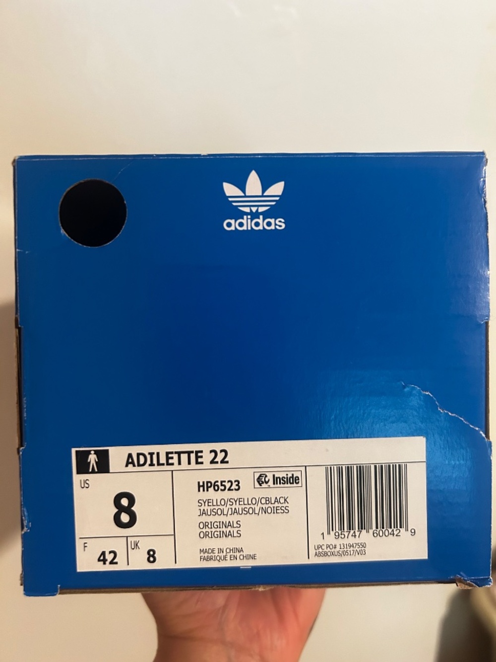 Adidas Adilette 22 Slides Neon Yellow Men’s 8 / Women’s 9-9.5 NEW - Picture 4 of 5